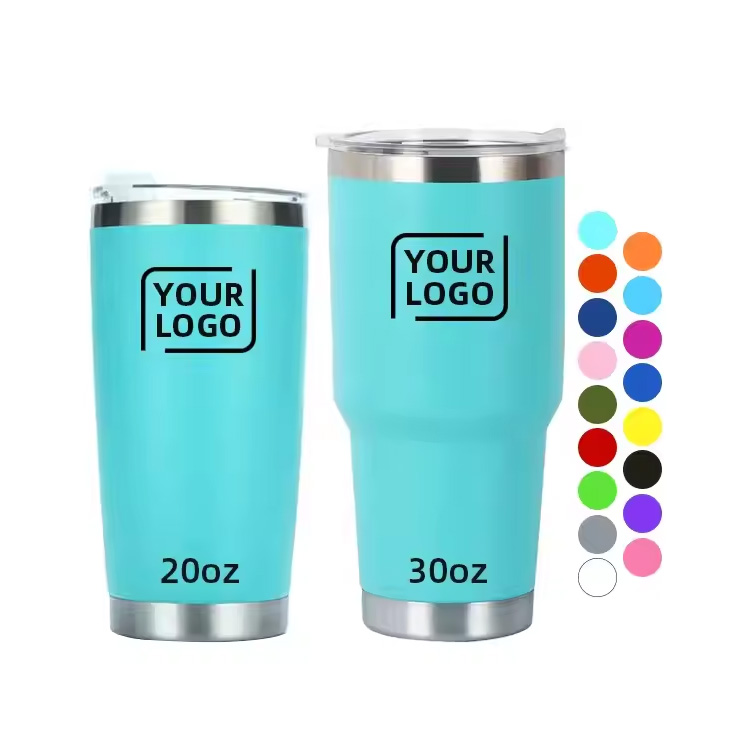 20oz 30oz డబుల్ వాల్ వాక్యూమ్ ఇన్సులేటెడ్ ట్రావెల్ కాఫీ మగ్
