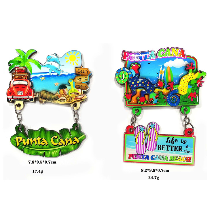 3D అనుకూలీకరించదగిన మెడిటరేనియన్ డిజైన్ సావనీర్ ఫ్రిజ్ మాగ్నెట్