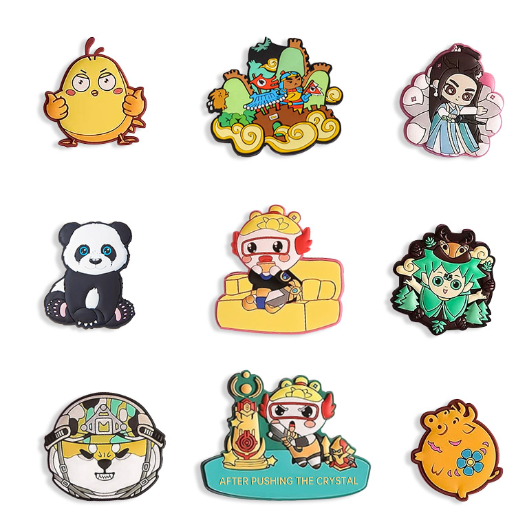 అలంకరణ కస్టమ్ లోగో ఎంపిక అందుబాటులో PVC ఫ్రిజ్ మాగ్నెట్‌లు