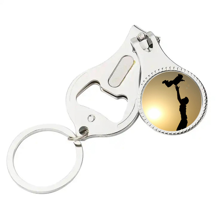 ఫోల్డబుల్ హ్యాండ్ టో ఓపెనర్ కీరింగ్ నెయిల్ సిజర్స్ నెయిల్ కట్టర్లు