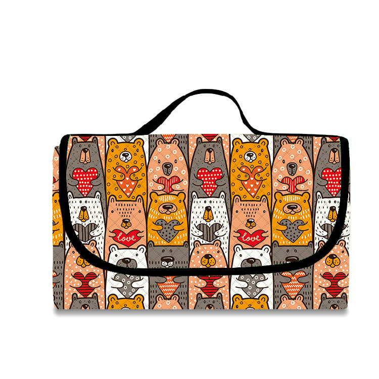 పిక్నిక్ రగ్ రోల్ అప్ పోర్టబుల్ అవుట్‌డోర్ క్యాంపింగ్ పిక్నిక్ మ్యాట్