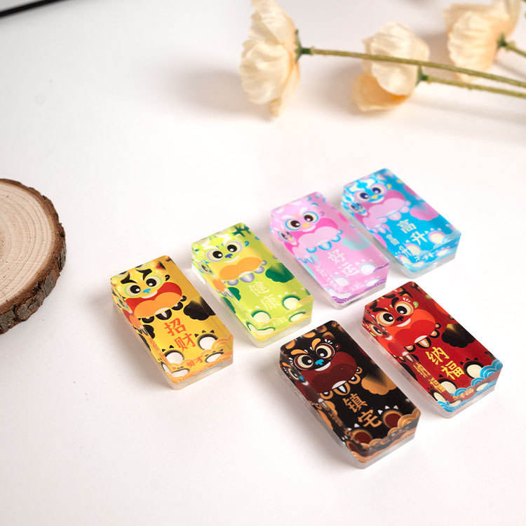 సాఫ్ట్ మాగ్నెట్ యాక్రిలిక్ బ్రిక్ రిఫ్రిజిరేటర్ మాగ్నెట్ స్టిక్కర్